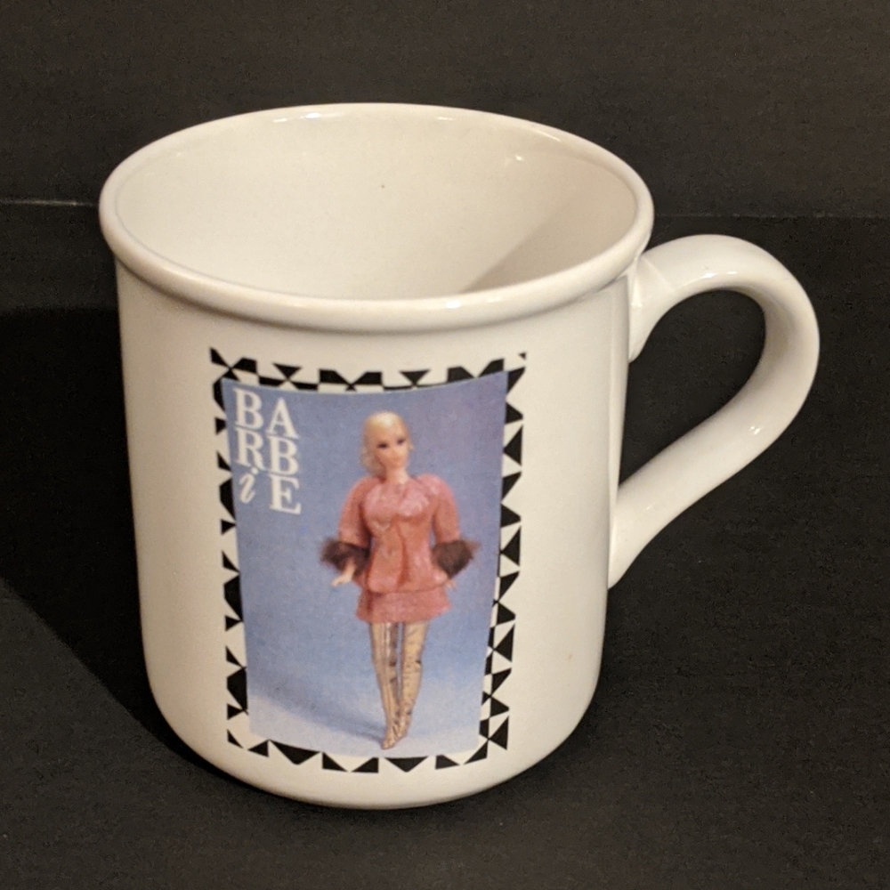 Barbie vintage coffee mug. Mattel. 1991